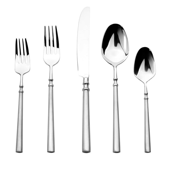 godinger Regal Matte Handle 18/10 Stainless Steel 20 Piece Flatware Set Service For 4