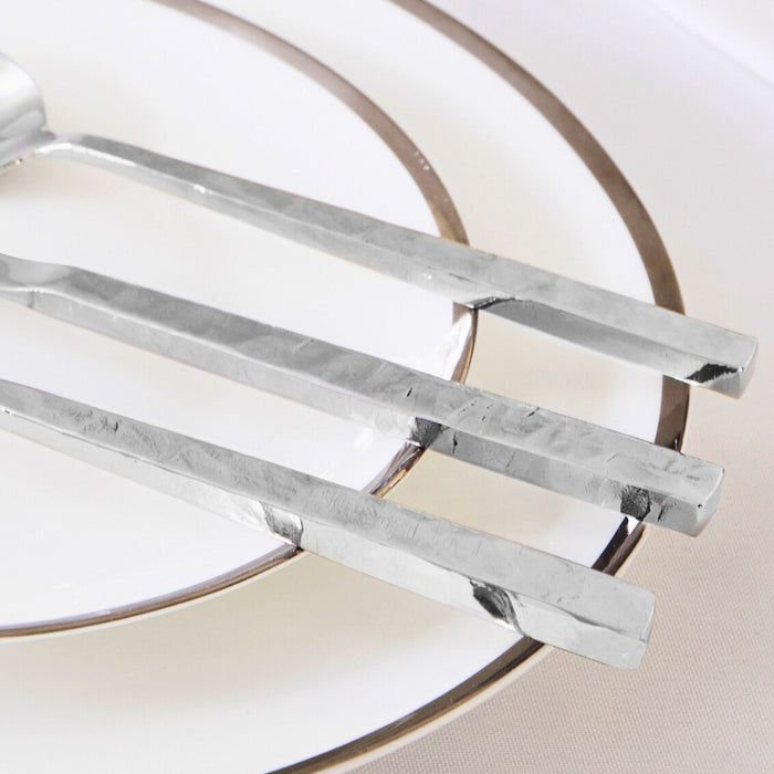 Godinger Rustic Mirrored 18/10 Stainless Steel 20 Piece Flatware Set Service For 4