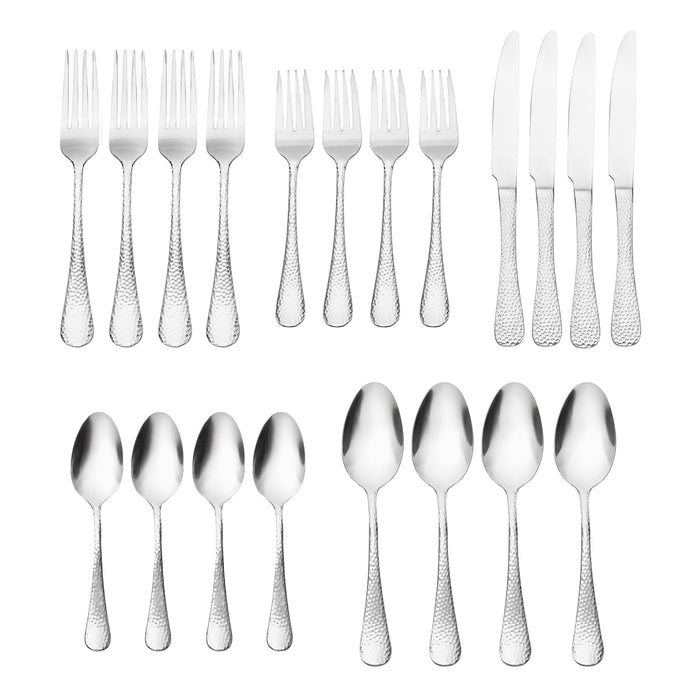 Godinger Salem 18/0 Stainless Steel 20 Piece Flatware Set Service For 4