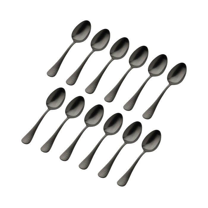 godinger Salem Matte Black 18/0 Stainless Steel Tablespoon Set of 12