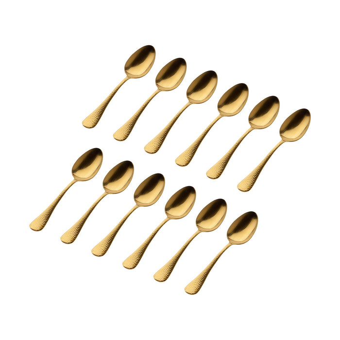 godinger Salem Matte Gold 18/0 Stainless Steel Tablespoon Set of 12