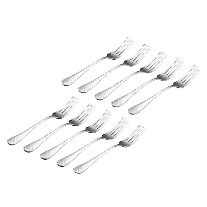 Godinger Salem Mirrored 18/0 Stainless Steel Dinner Fork Set Of 10