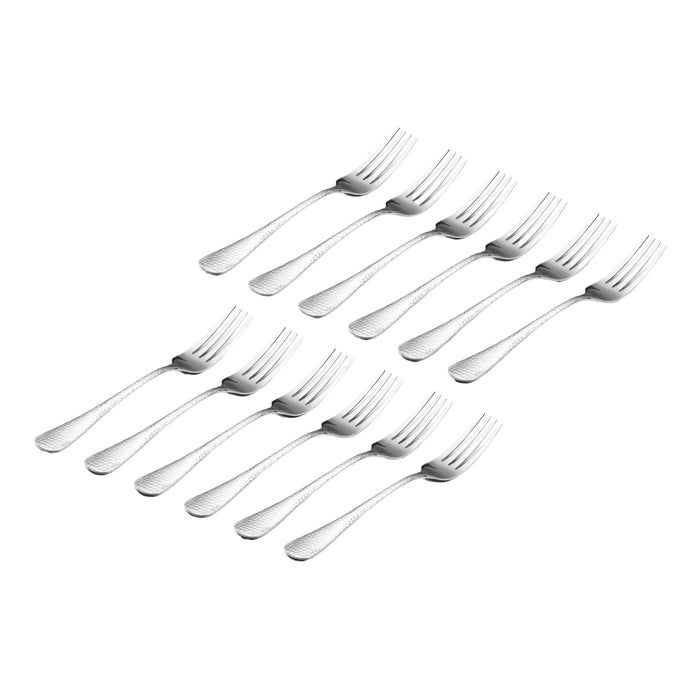 Godinger Salem Mirrored 18/0 Stainless Steel Dinner Fork Set Of 12
