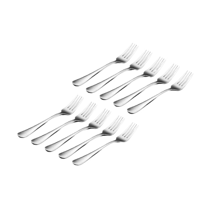 Godinger Salem Mirrored 18/0 Stainless Steel Salad Fork Set Of 10