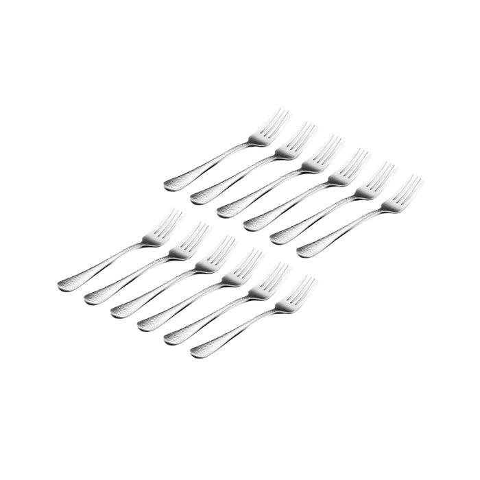 Godinger Salem Mirrored 18/0 Stainless Steel Salad Fork Set Of 12