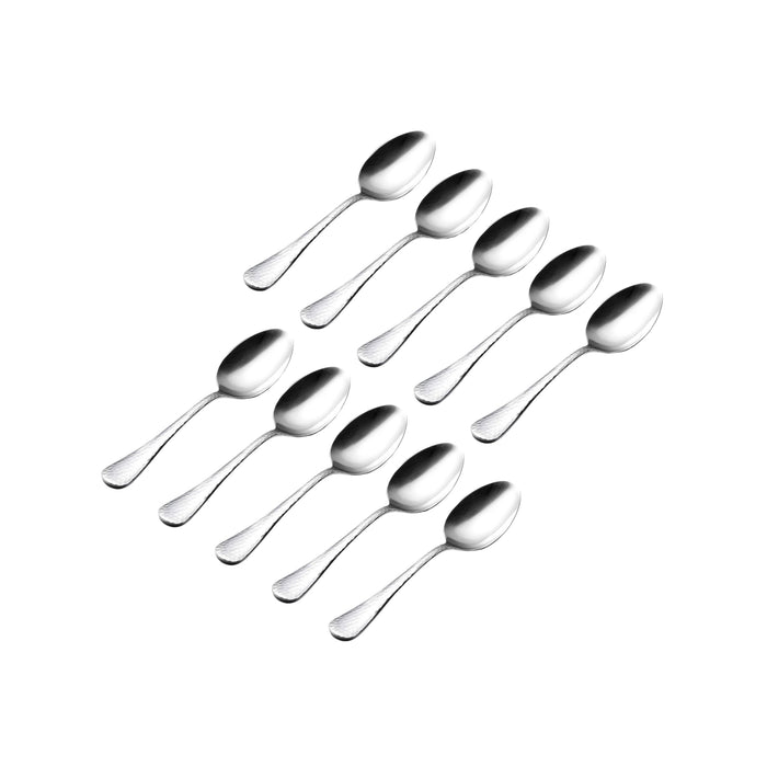 Godinger Salem Mirrored 18/0 Stainless Steel Teaspoon Set Of 10