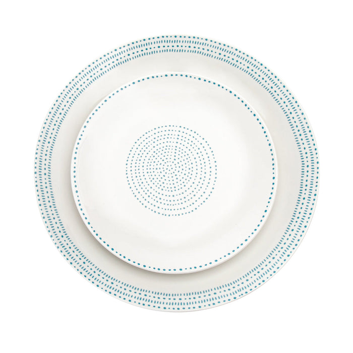 Godinger Staccata Porcelain 16 Piece Dinnerware Set Service For 4