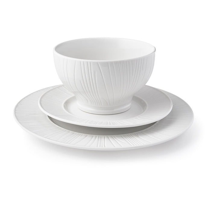 Godinger Starburst Porcelain 12 Piece Dinnerware Set Service For 4