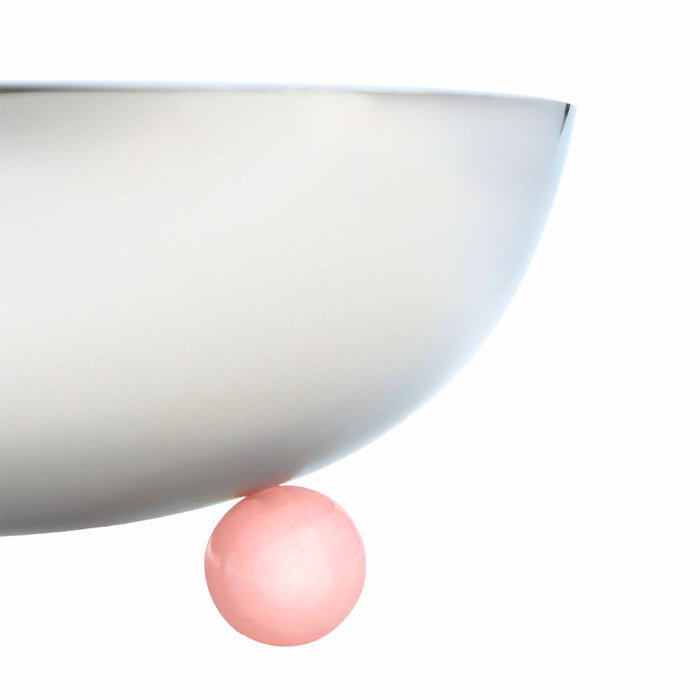 Godinger Temari Light Pink Footed Salad Serving Bowl