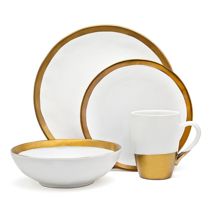 Godinger Terre D'or 4 Piece Dinner Set Service For 1