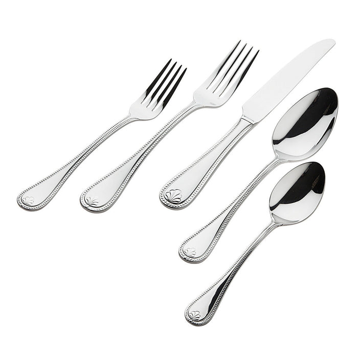 godinger Venetzia Mirrored 18/0 Stainless Steel 20 Piece Flatware Set Service For 4