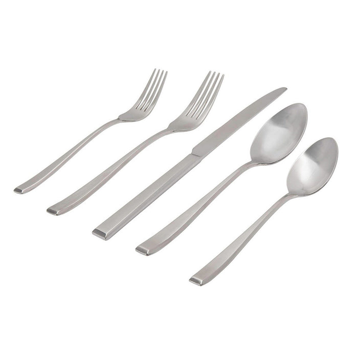 godinger Wayland Matte 18/10 Stainless Steel 45 Piece Flatware Set Service For 8
