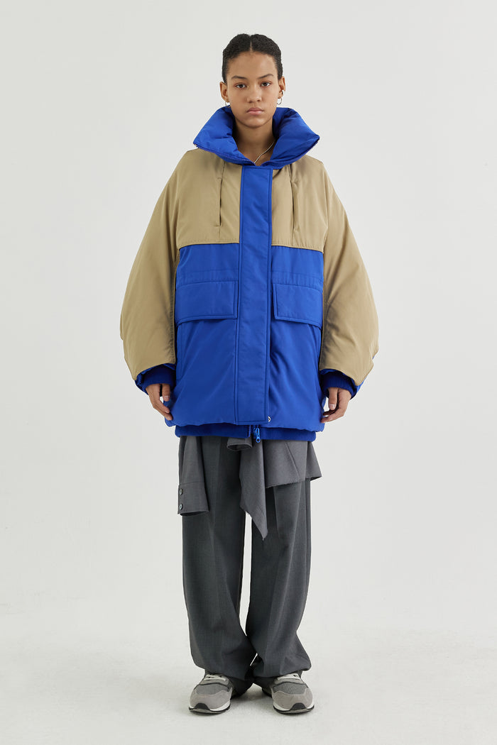 Goen.j Copy Of Oversized Drawstring-waist Down Ripstop Parka Coat