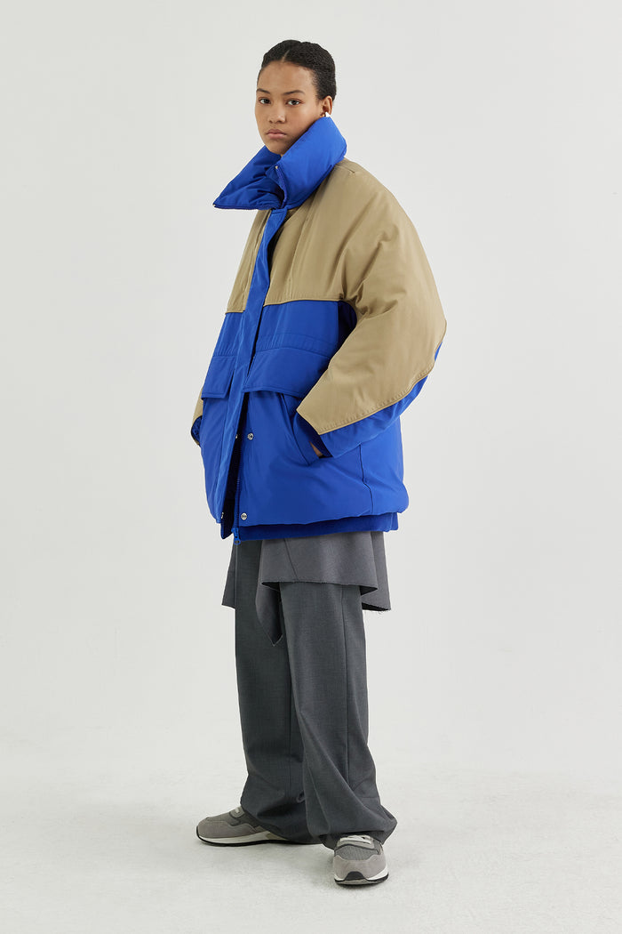 Goen.j Copy Of Oversized Drawstring-waist Down Ripstop Parka Coat