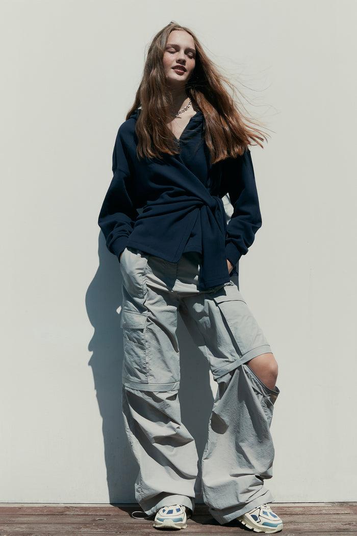 Goen.j 3-way Nylon Cargo Pants GREY