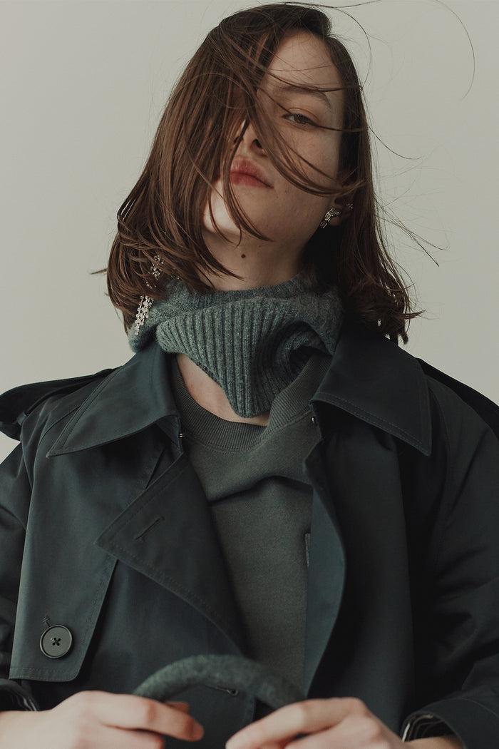 goen.j Cable-knitted wool-cashmere blend balaclava