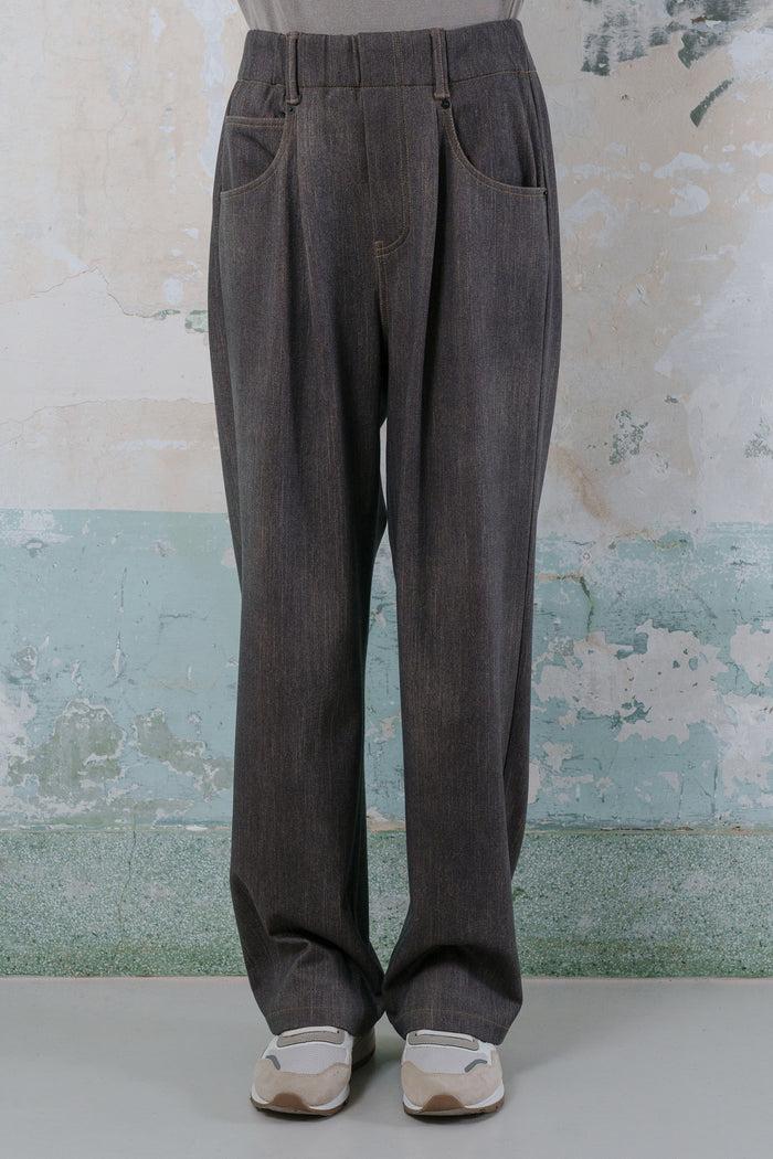 Goen.j Denim Wide-leg Pants WASHED BLACK