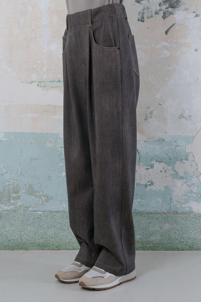 Goen.j Denim Wide-leg Pants WASHED BLACK