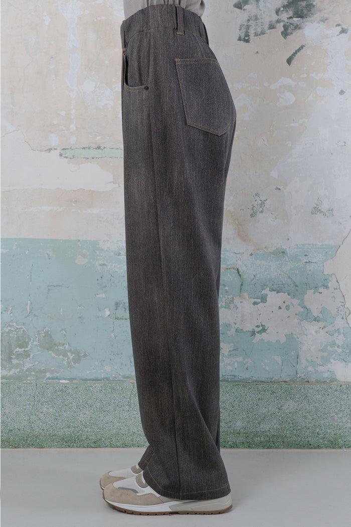 Goen.j Denim Wide-leg Pants WASHED BLACK