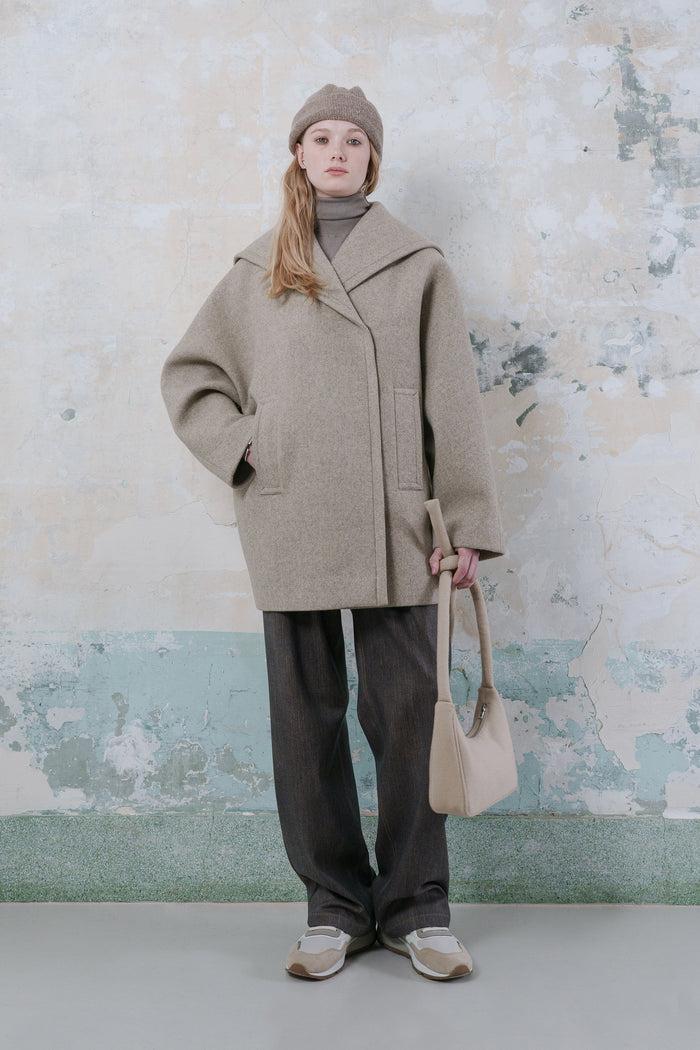 goen.j Denim wide-leg pants WASHED BLACK