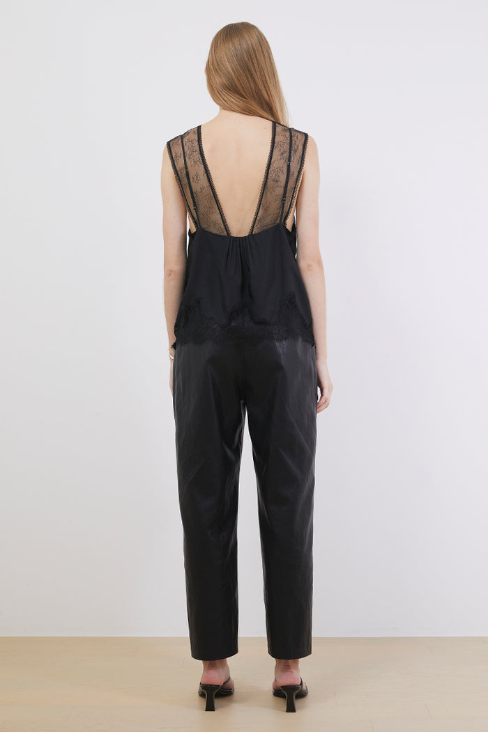 Goen.j Double-layered Lace-trimmed Camisole IVORY