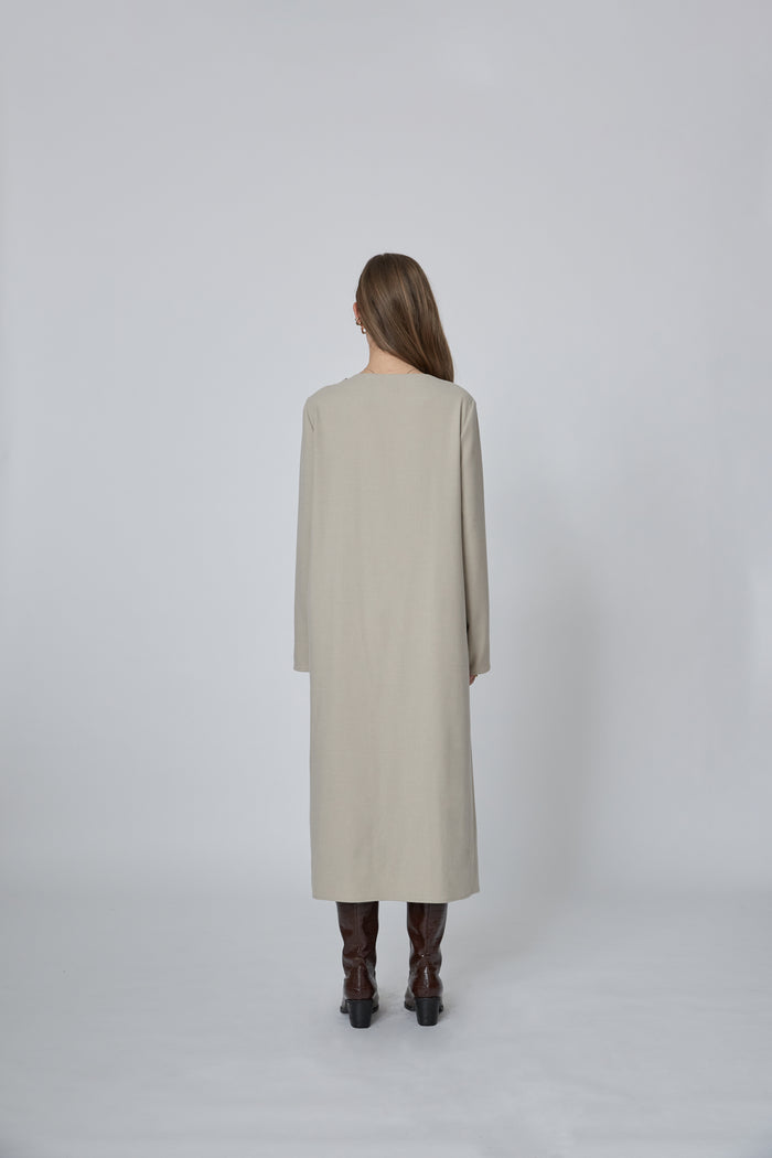 Goen.j Draped Front Gown Dress