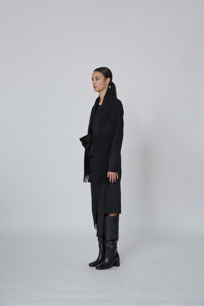 Goen.j Handsewn Double-faced Wool Scarf