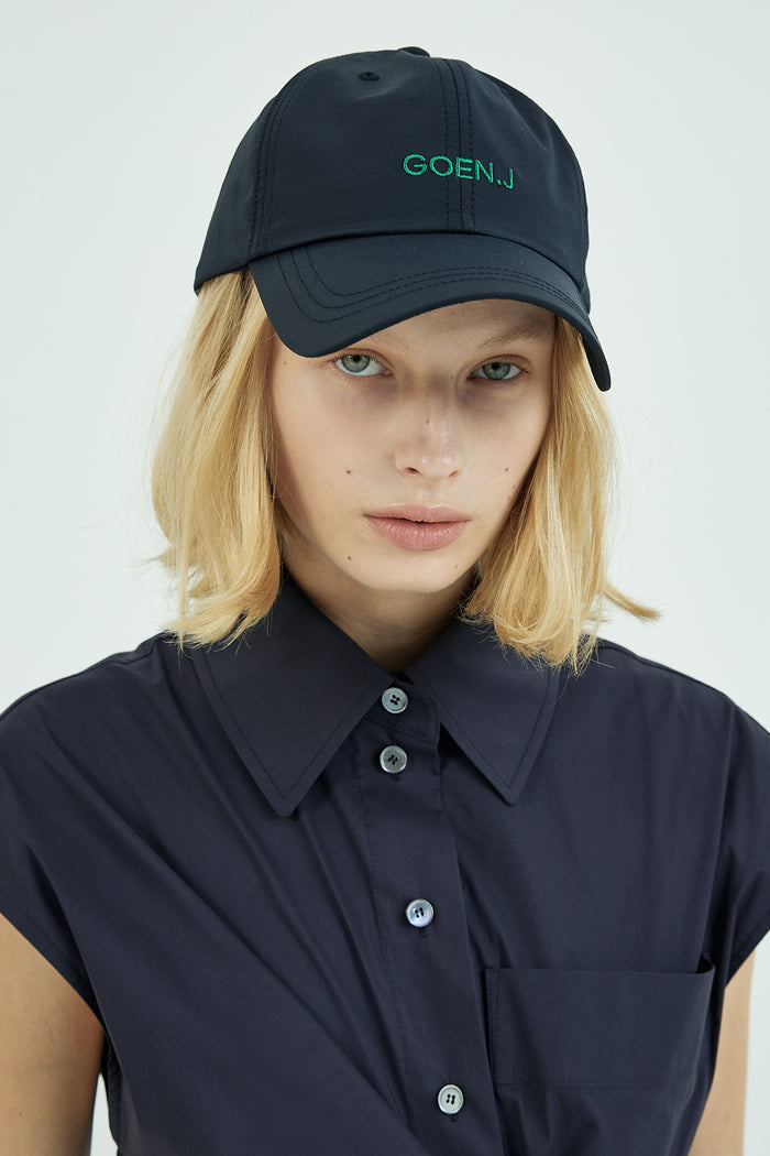Goen.j Logo-embroidered Baseball Cap Navy
