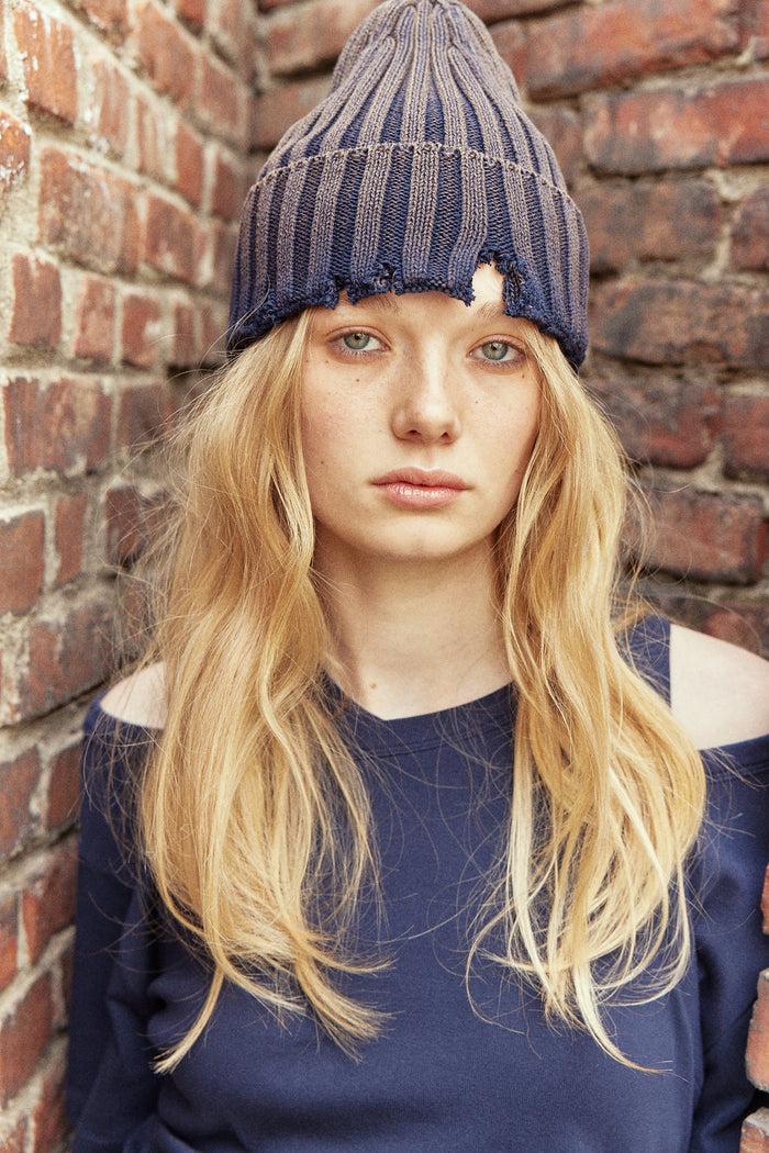 goen.j Ribbed knit beanie