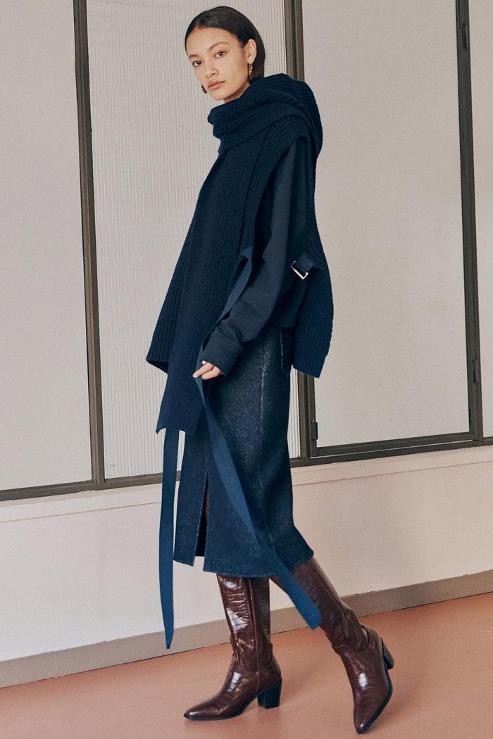 goen.j Ribbed wool snood