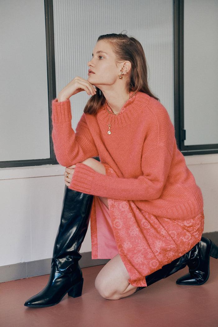 Goen.j Slouchy Sweater Top BLUE