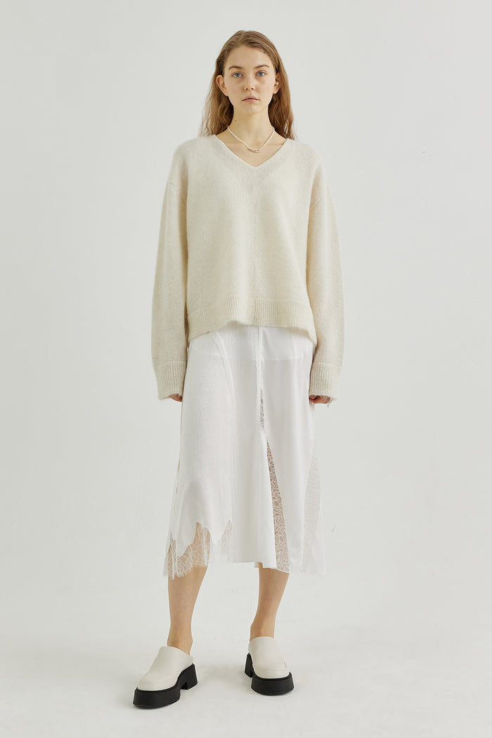 Goen.j V-neck Mohair Sweater