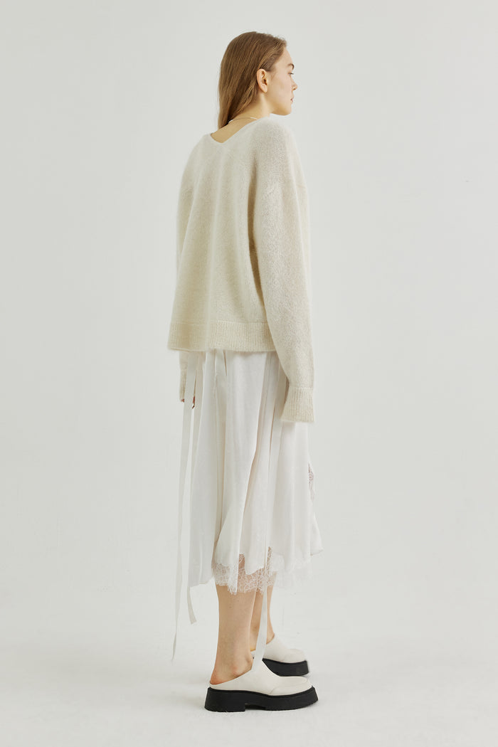 Goen.j V-neck Mohair Sweater