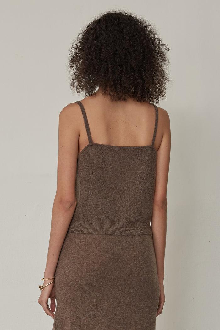 Goen.j Wool And Cashmere-blend Knit Tank Top TAUPE