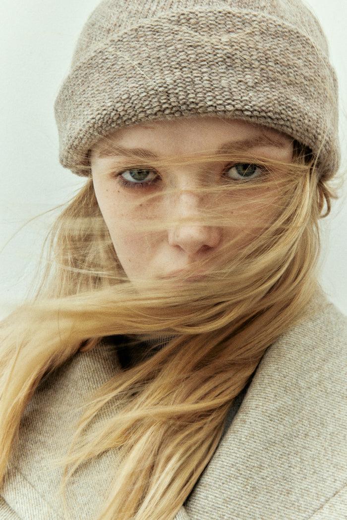 goen.j Wool-cashmere blend knit beanie