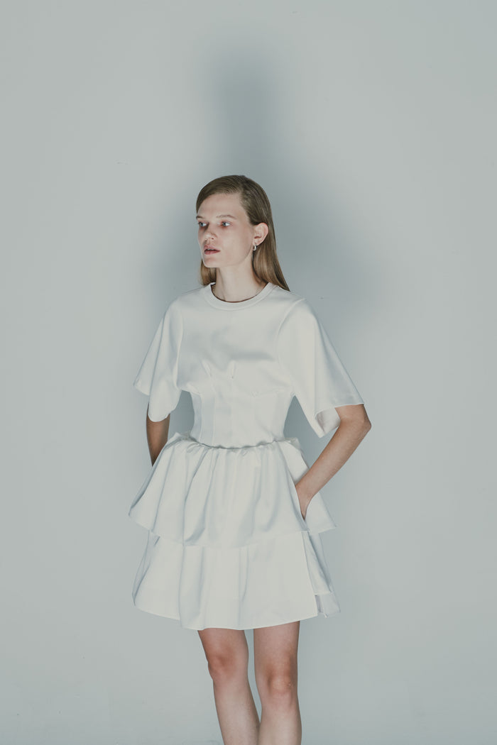 Goen.j Slim Fitted Sleeveless Cotton-jersey Top WHITE