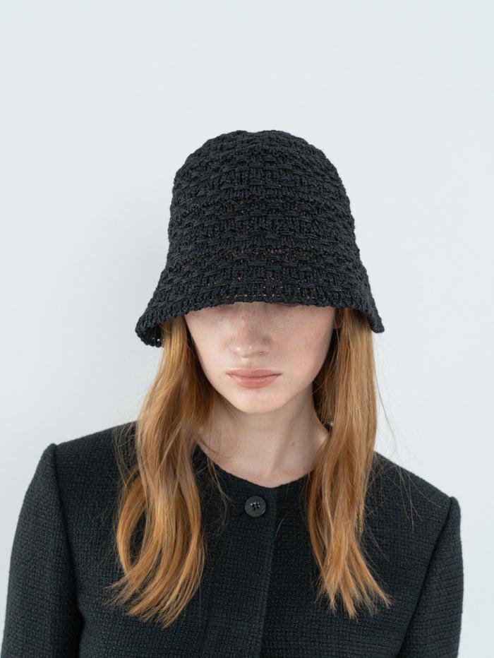 Goen.j Tweed Textured Woven Cotton-Blend Bucket Hat