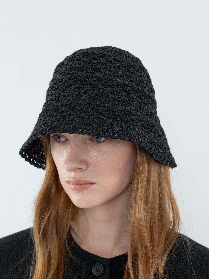 Goen.j Tweed Textured Woven Cotton-Blend Bucket Hat