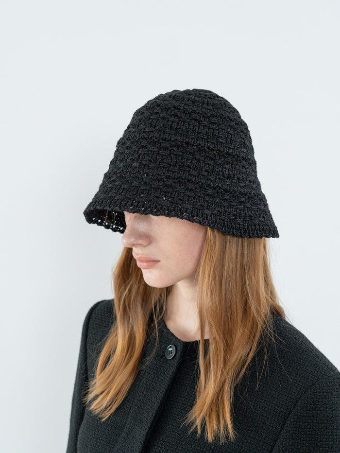 Goen.j Tweed Textured Woven Cotton-Blend Bucket Hat