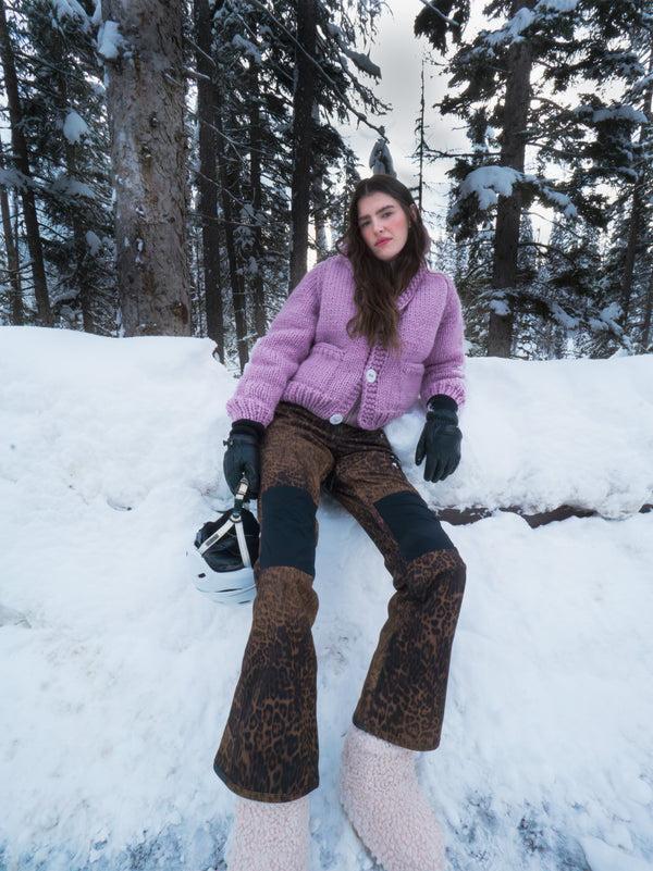 Gogo Classic Ski Cardi Lilac/Cranberry