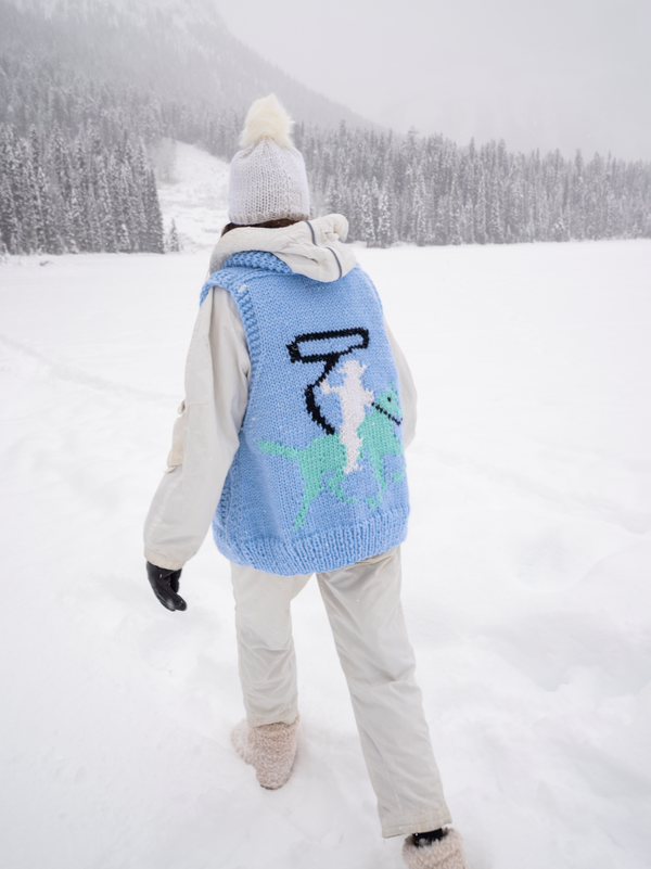 Gogo Cowboy Swing Vest Blue Bird