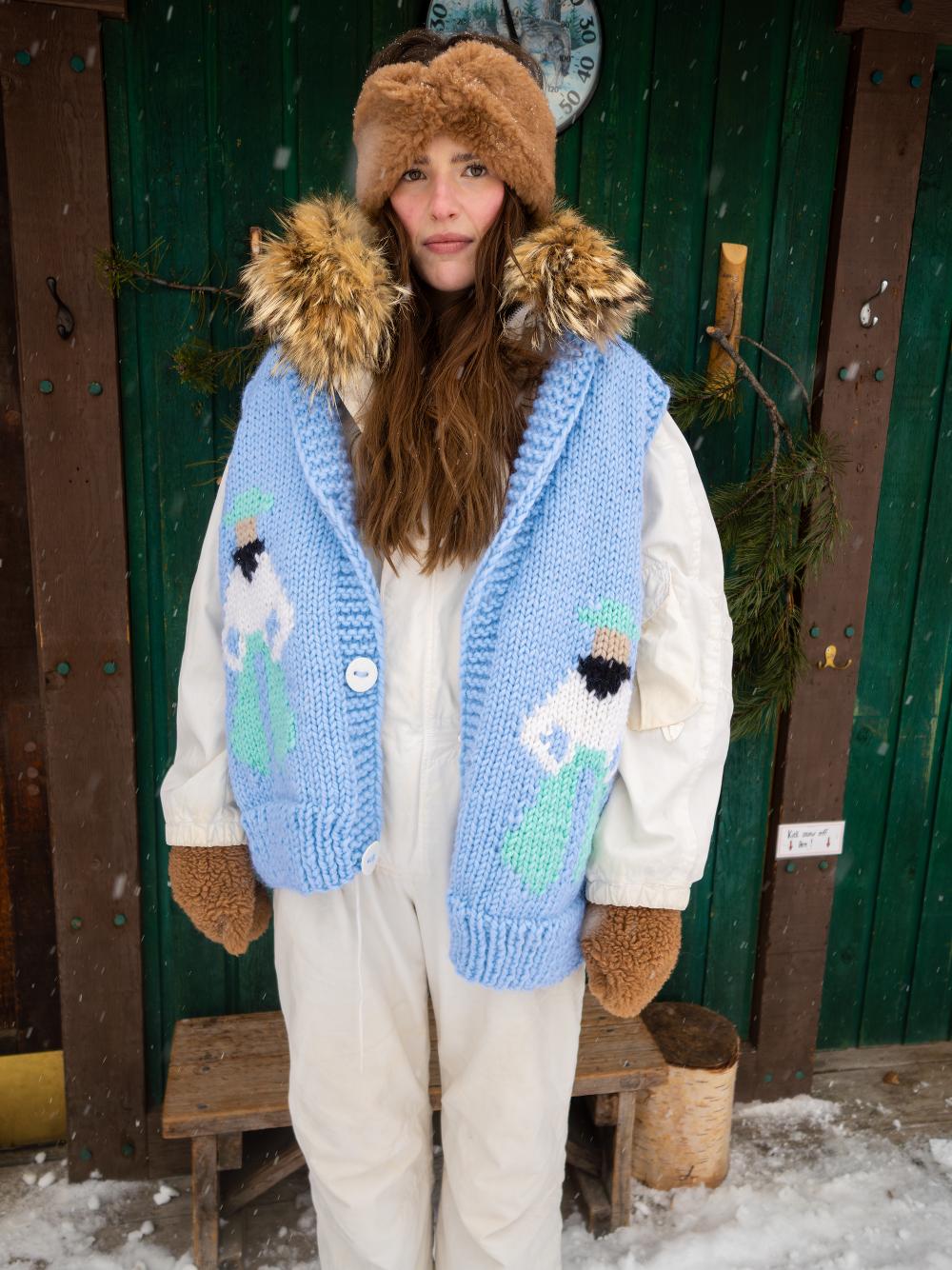 gogo Cowboy Swing Vest Blue Bird