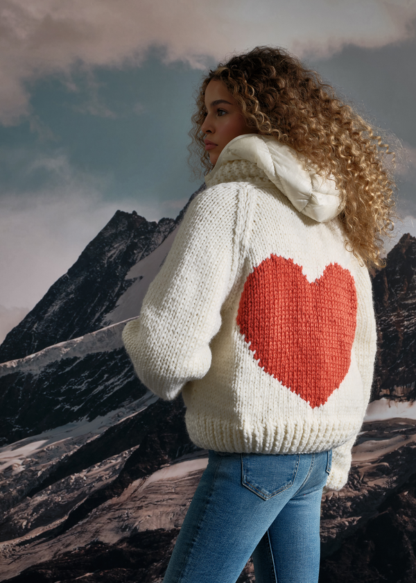 Gogo Heart Cardi Midnight/Bubble Gum