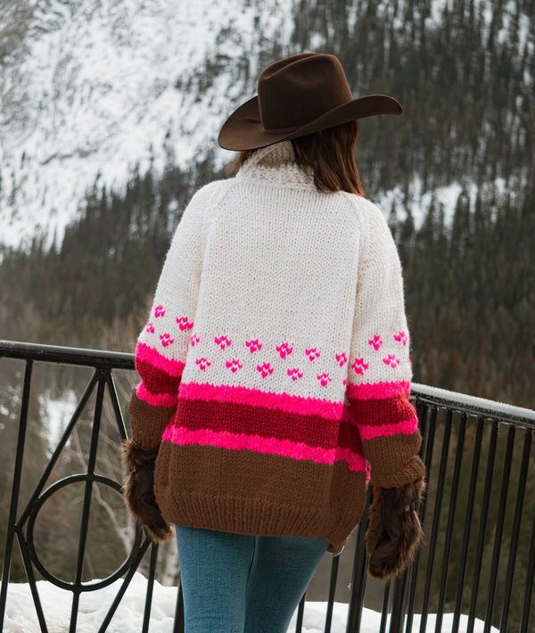 Gogo Long Nordic Stripe Cardi Earth