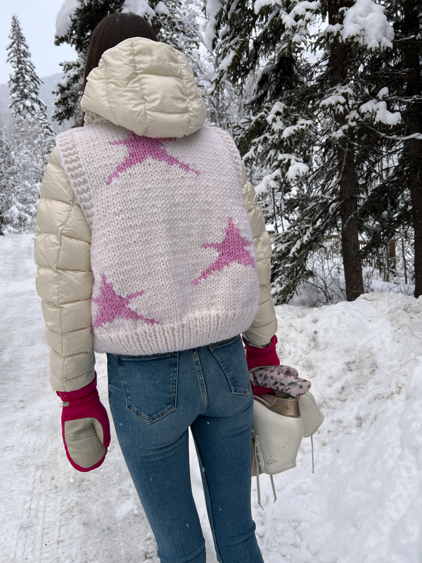 Gogo Lynnie Stardust Vest Jet/Bubble Gum