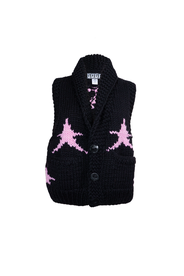 Gogo Lynnie Stardust Vest Jet/Bubble Gum
