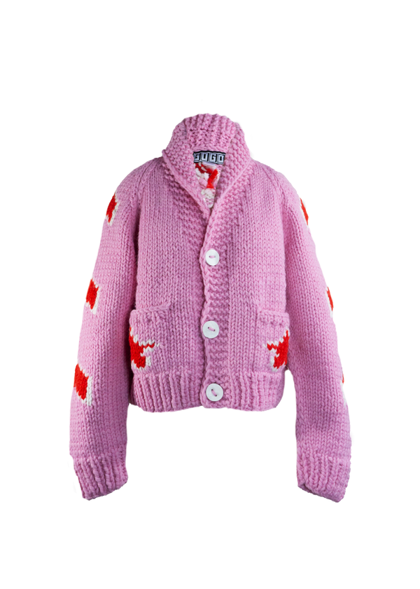Gogo North Western Skies Cardi Cranberry