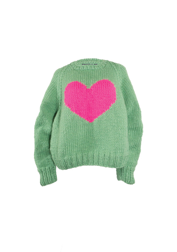 Gogo Slouchy Heart Pullover Lilac/Cranberry