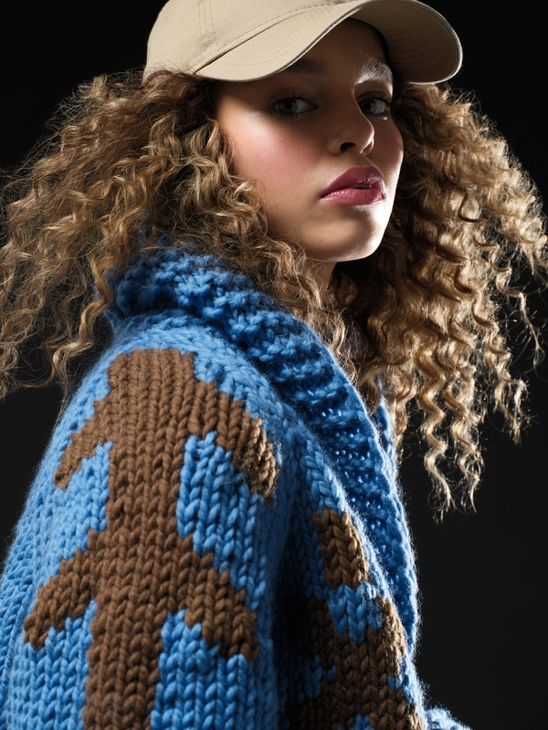 Gogo The Heritage Cardi Blue Bird/Taupe