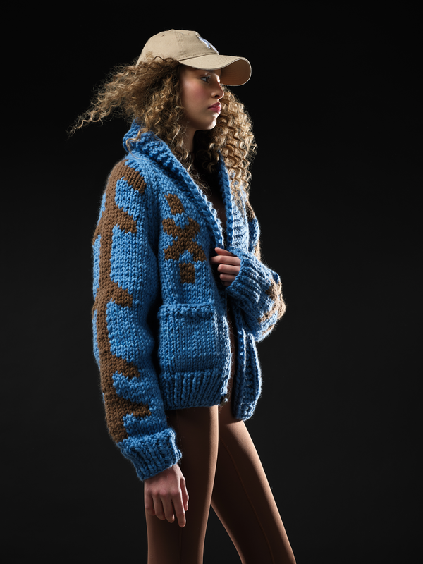 Gogo The Heritage Cardi Blue Bird/Taupe